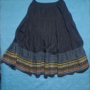 🌙 Boho Meadow Embroidered Nevada Skirt